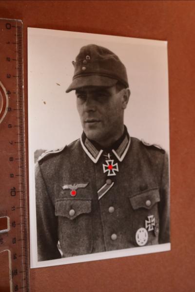 Portrait mir unbekannter Ritterkreuzträger - neuzeitlicher Abzug